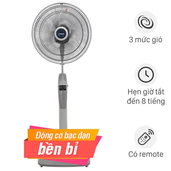 Quạt đứng Mitsubishi Electric LV16-RB SF-GY 47W