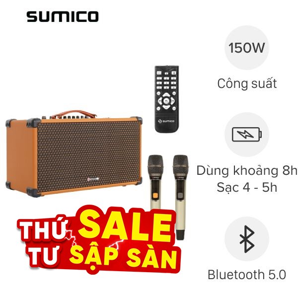 Loa karaoke xách tay Sumico BT-S65