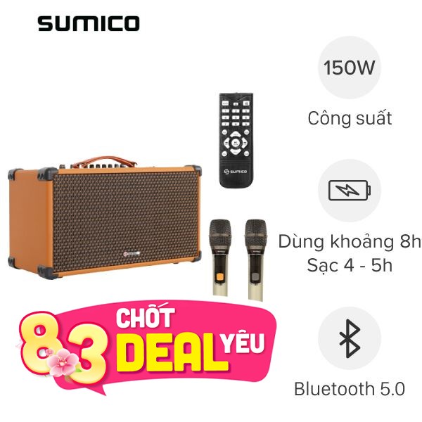 Loa karaoke xách tay Sumico BT-S65