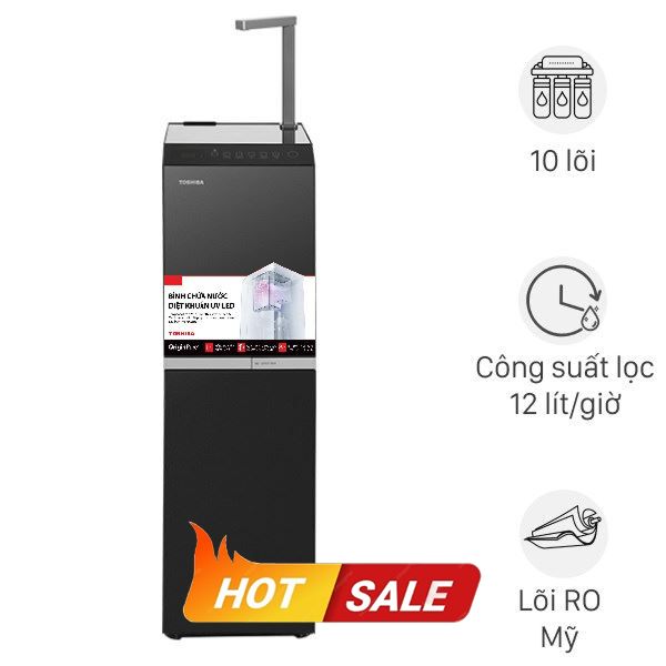 Máy lọc nước RO nóng nguội lạnh Hydrogen Toshiba TWP-W2396SVN(M) 10 lõi