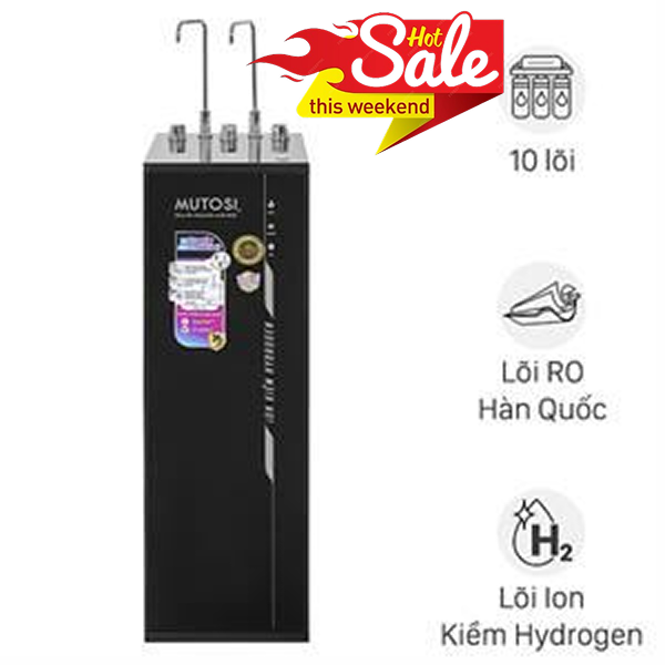 Máy lọc nước RO nóng nguội lạnh Hydrogen ion kiềm Mutosi MP-S1021H