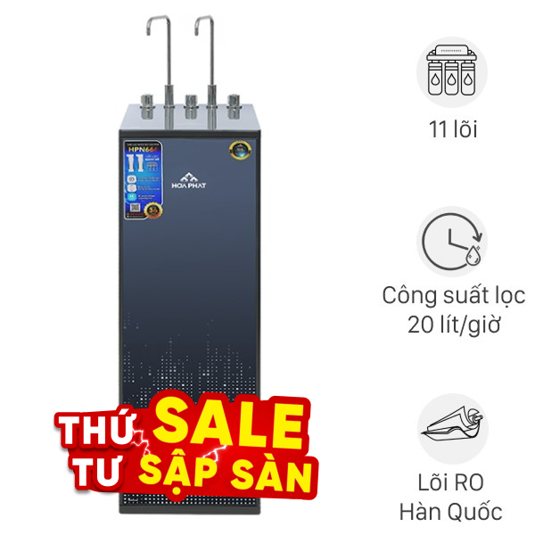Máy lọc nước RO nóng nguội lạnh Hydrogen Hòa Phát HPN666