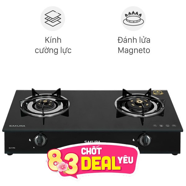 Bếp ga đôi Sakura SA-717PG