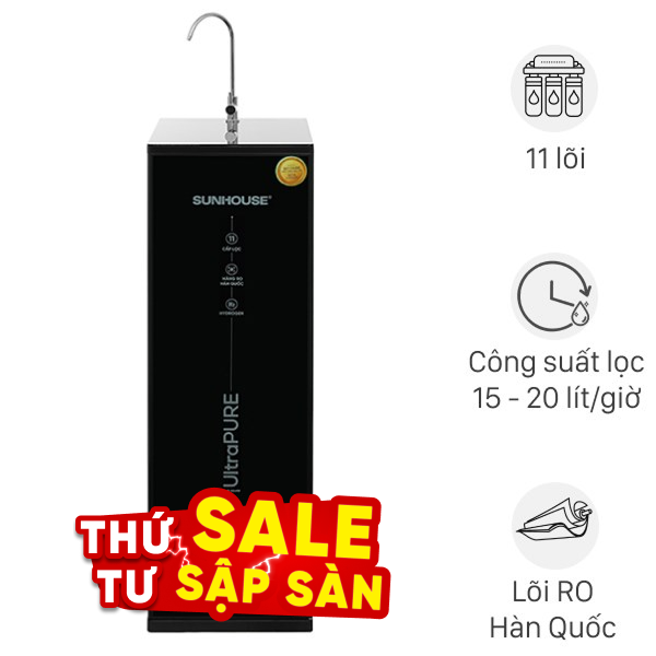 Máy lọc nước RO Hydrogen Sunhouse SHA8800KL