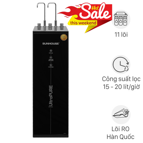 Máy lọc nước RO nóng nguội lạnh Hydrogen Sunhouse SHA76222KL