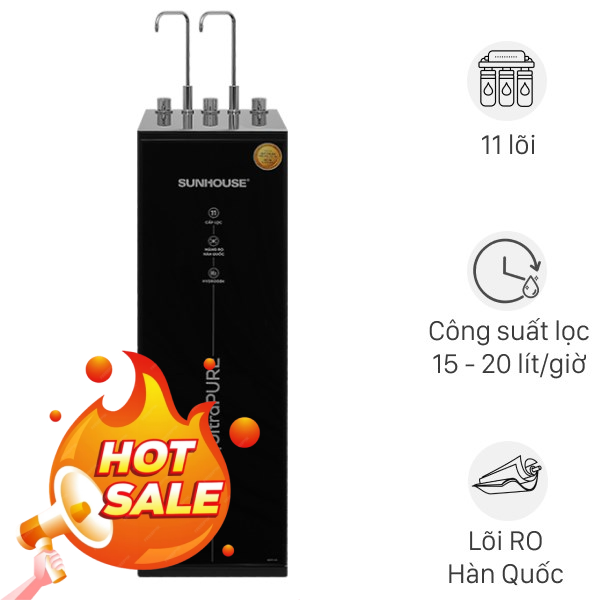 Máy lọc nước RO Hydrogen Sunhouse SHA76222KL bán chạy nhất 2025