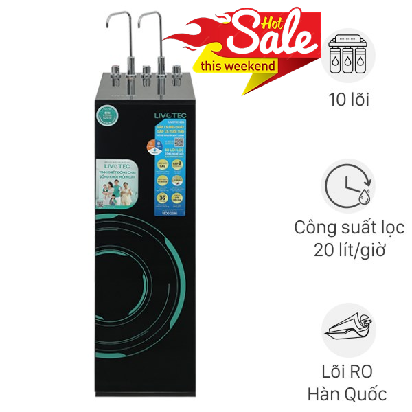 Máy lọc nước RO nóng nguội lạnh Hydrogen Livotec 636