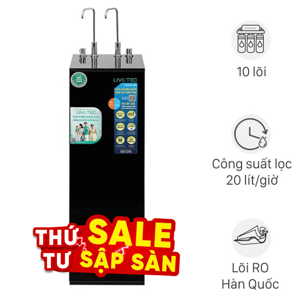 Máy lọc nước RO nóng nguội Hydrogen Livotec 635