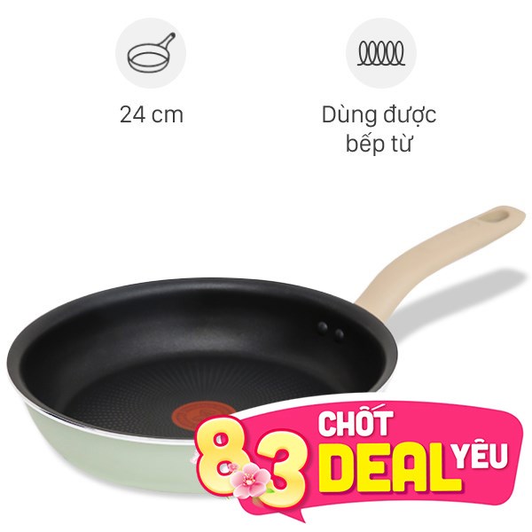 Chảo nhôm chống dính đáy từ Tefal So Matcha G1790495