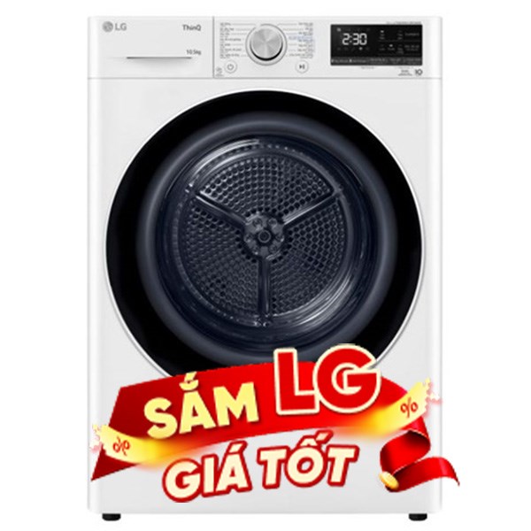 Máy sấy bơm nhiệt LG 10.5 Kg DVHP50W