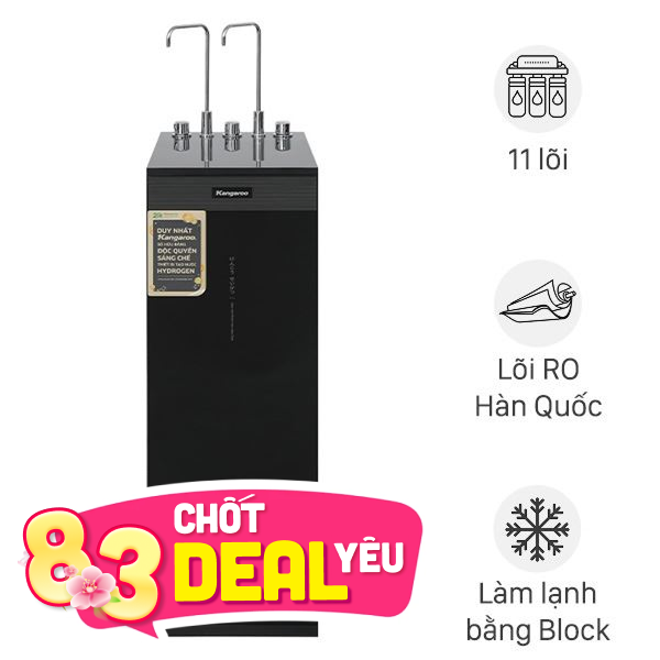Máy lọc nước RO nóng nguội lạnh Hydrogen Kangaroo KG11A3 11 lõi