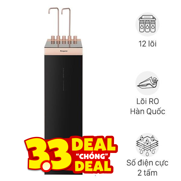 Máy lọc nước RO nóng nguội lạnh Hydrogen ion kiềm Kangaroo KGHC12A2