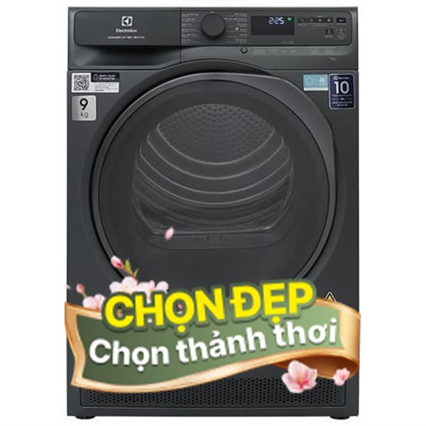 Máy sấy bơm nhiệt Electrolux 9 Kg EDH903R7SC