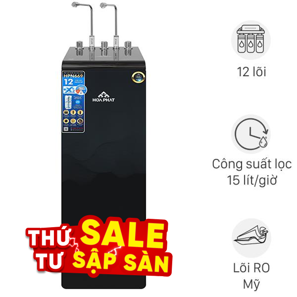Máy lọc nước RO nóng nguội lạnh Hydrogen Hòa Phát HPN669