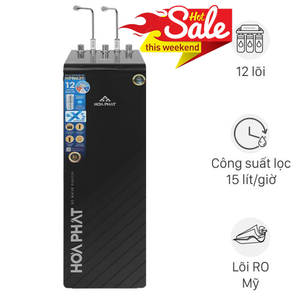 Máy lọc nước RO nóng nguội lạnh Hydrogen Hòa Phát HPN639