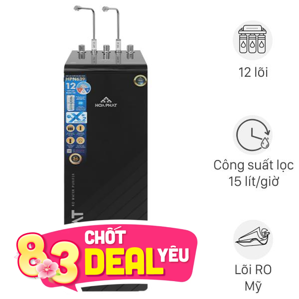 Máy lọc nước RO nóng nguội lạnh Hydrogen Hòa Phát HPN639