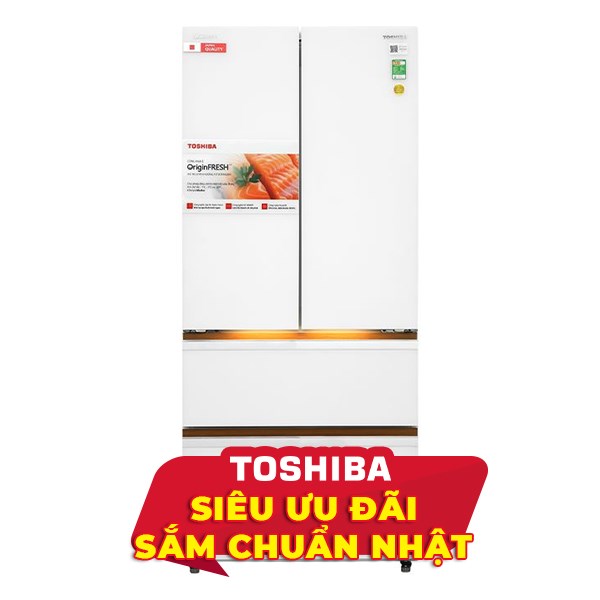 Toshiba Inverter 533 lít Japandi GR-RF690WI-PGV(67)