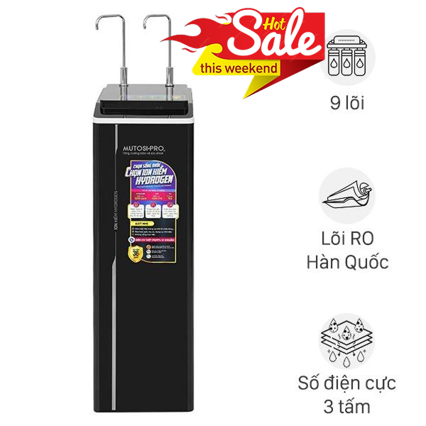 Máy lọc nước RO nóng nguội lạnh Hydrogen ion kiềm Mutosi MP-P89K