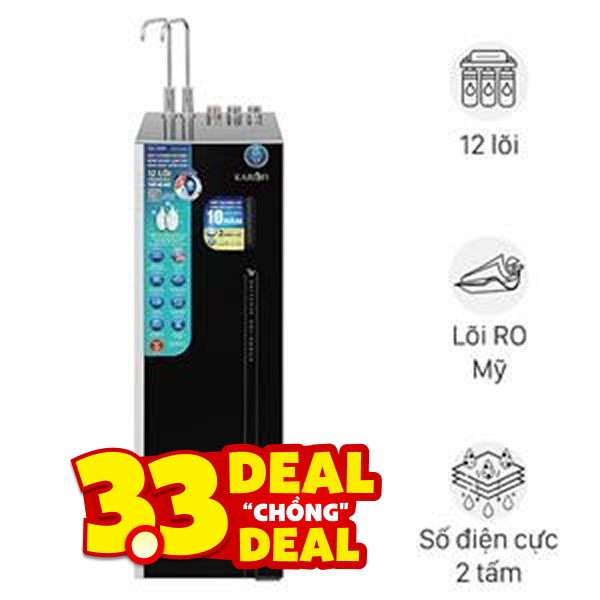 Máy lọc nước RO nóng nguội lạnh Hydrogen ion kiềm Karofi KAE-S688