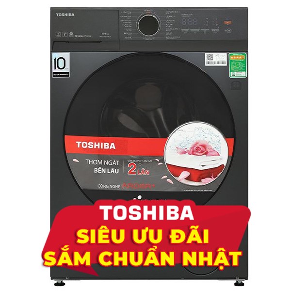 Toshiba Inverter Giặt 13 Kg - Sấy 8 Kg TWD-T21BU140UWV(MG)