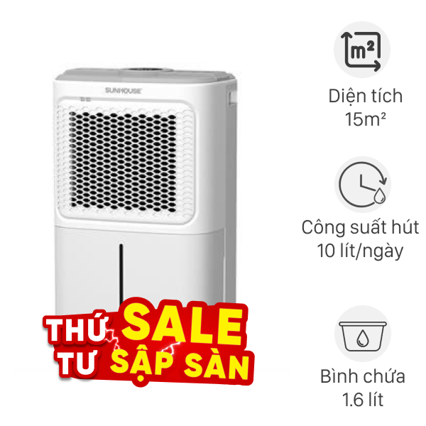 Máy hút ẩm Sunhouse SHD-DHB1001 220W