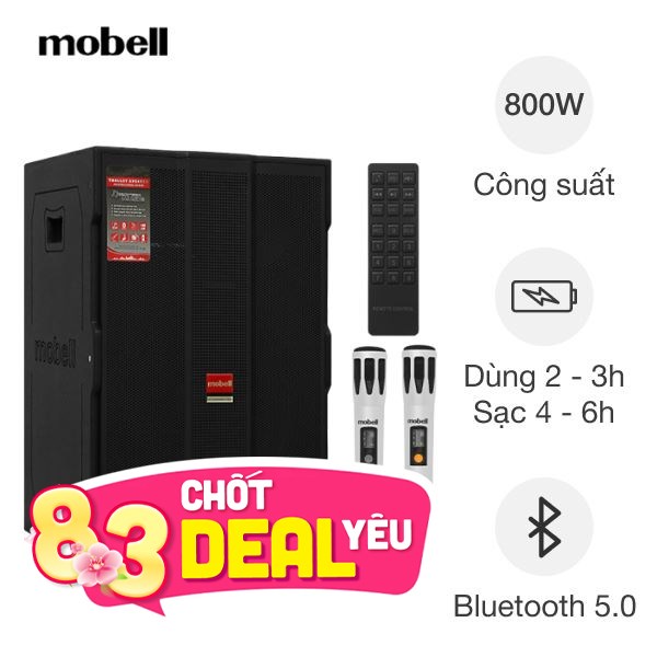 Loa kéo karaoke Mobell MK-6790A 800W