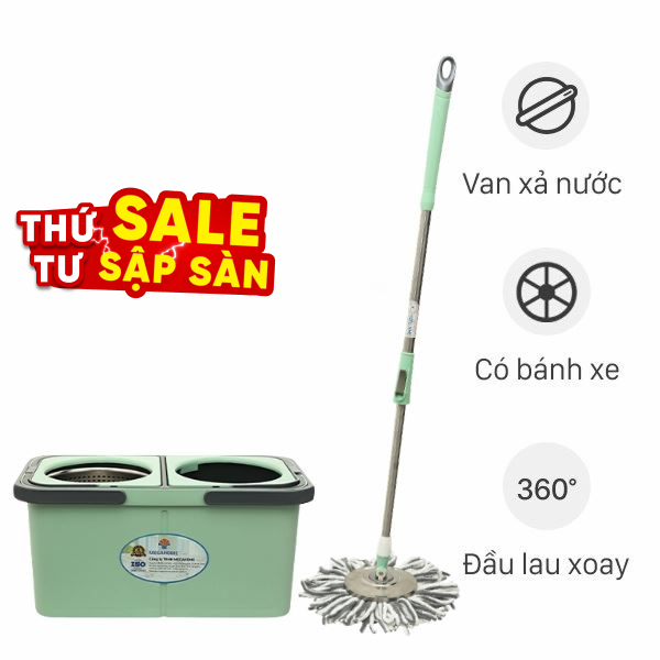 Bộ lau nhà tách nước bẩn Delites A10