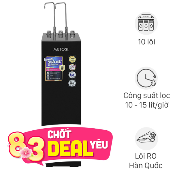 Máy lọc nước RO nóng nguội lạnh Mutosi MP-S129