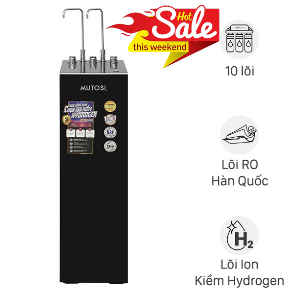 Máy lọc nước RO nóng nguội lạnh Hydrogen ion kiềm Mutosi MP-S129H