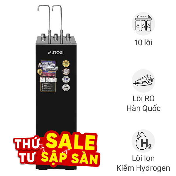 Máy lọc nước RO nóng nguội lạnh Hydrogen ion kiềm Mutosi MP-S129H