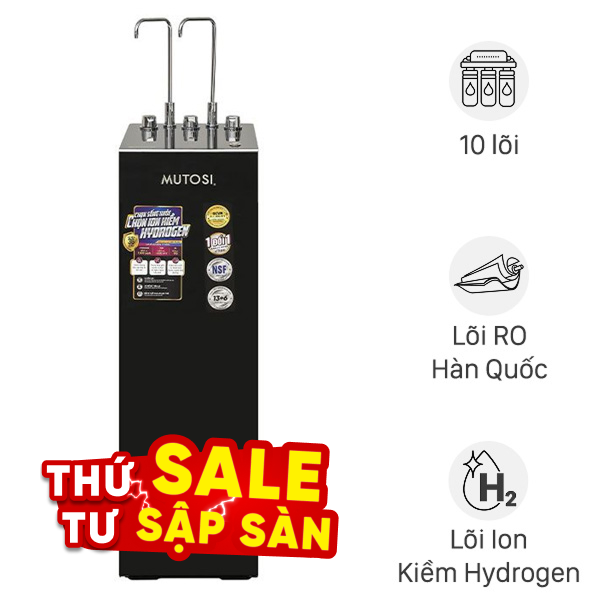 Máy lọc nước RO nóng nguội lạnh Hydrogen ion kiềm Mutosi MP-S128H