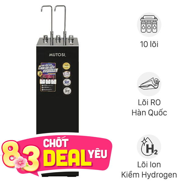Máy lọc nước RO nóng nguội lạnh Hydrogen ion kiềm Mutosi MP-S128H