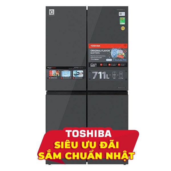 Tủ lạnh Toshiba Inverter 711 lít Multi Door GR-RF900WI-PMV(06)-MG