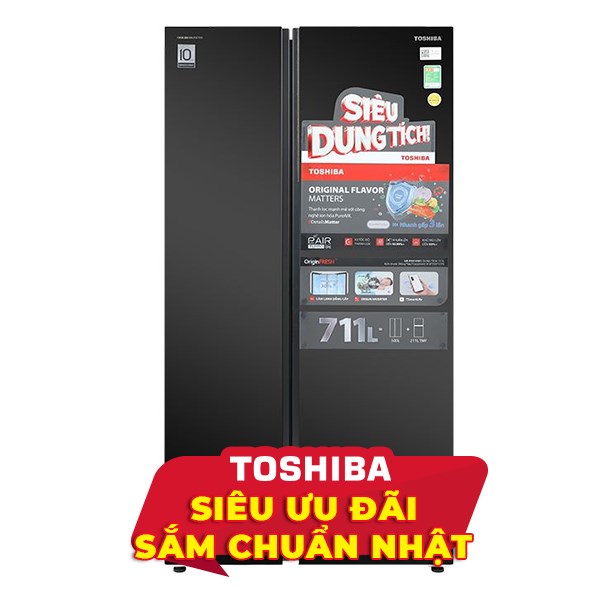 Toshiba Inverter 711 lít GR-RS910WI-PMV(06)-MG