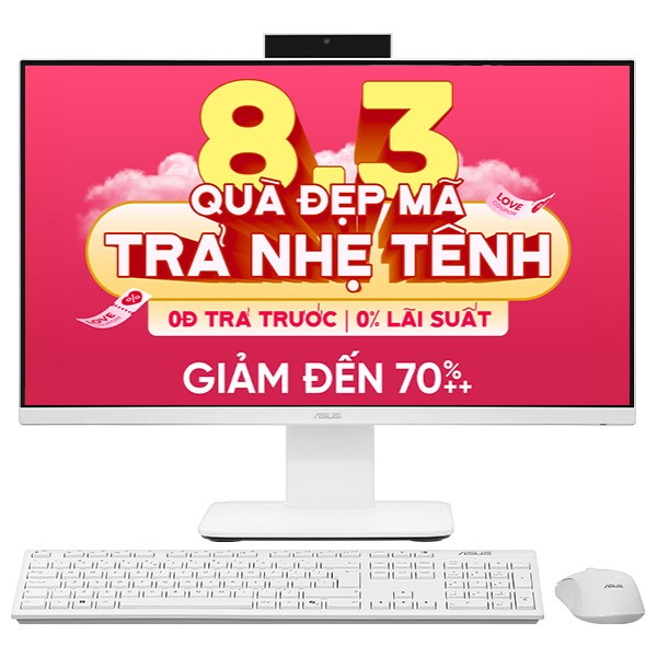 ASUS AIO V440VAK i3 1315U/8GB/512GB/23.8"Full HD/Bàn phím/Chuột/Win11 (WPC066W)