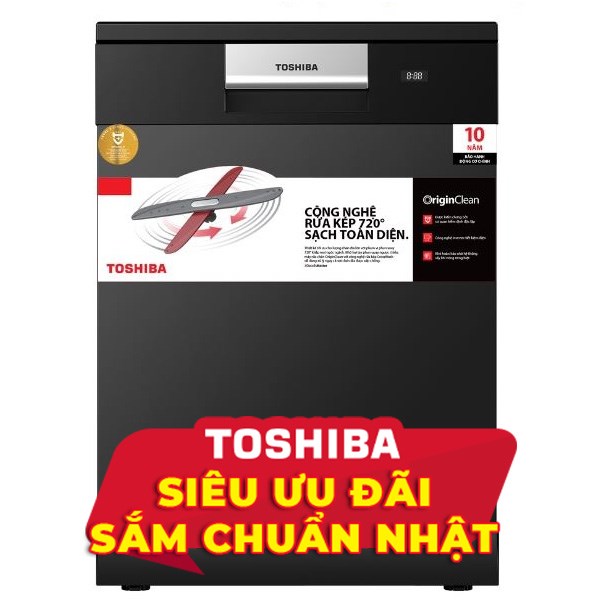 Máy rửa chén độc lập Toshiba DW-15F8(B)-VN