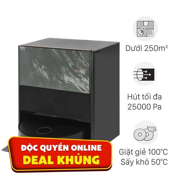 Robot hút bụi lau nhà Dreame Aqua 10 Pro Track - Đen