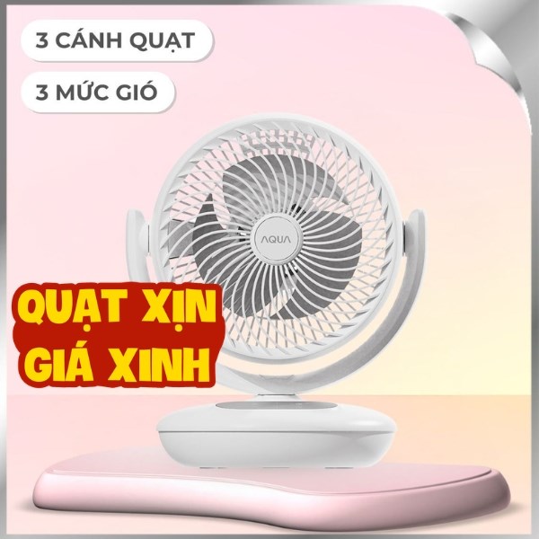 Quạt bàn Aqua  3 cánh AQS-FED2001R(W)-VN 35W