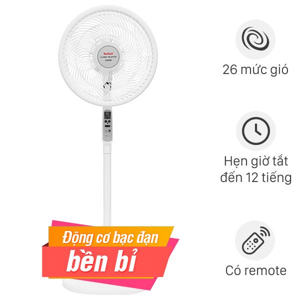 Quạt đứng Tefal  7 cánh DC inverter VH699690 60W