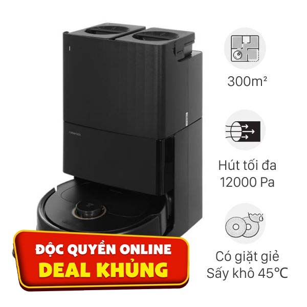 Robot hút bụi lau nhà Roborock Q Revo 5AE - Đen