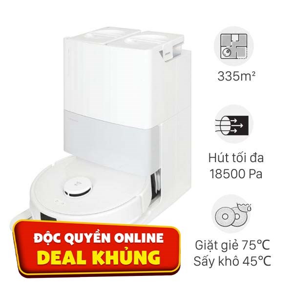 Robot hút bụi lau nhà Roborock Q Revo 5V1 - Trắng