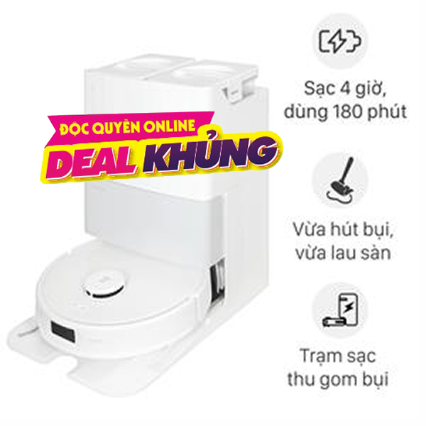 Robot hút bụi lau nhà Roborock Q Revo 5V1 - Trắng