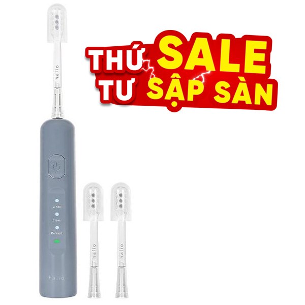 Bàn chải điện Halio Wave Sonic Smoky Sky