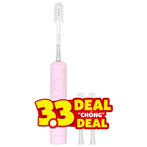 Bàn chải điện Halio Wave Sonic Pink Whisper