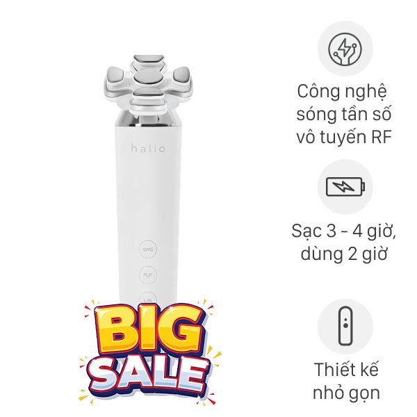Máy massage mặt nâng cơ và trẻ hóa da kết hợp ánh sáng sinh học Halio