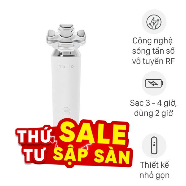 Máy massage mặt nâng cơ và trẻ hóa da kết hợp ánh sáng sinh học Halio