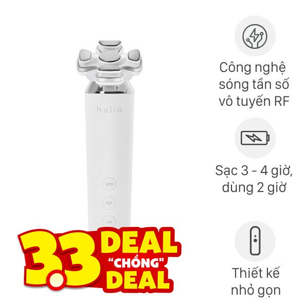 Máy massage mặt nâng cơ và trẻ hóa da kết hợp ánh sáng sinh học Halio