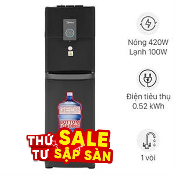Cây nước nóng lạnh Midea YL2036S-B 520W