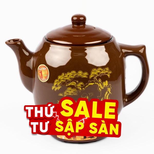 Siêu sắc thuốc điện Seika 3.2 lít SKS 329 Nâu