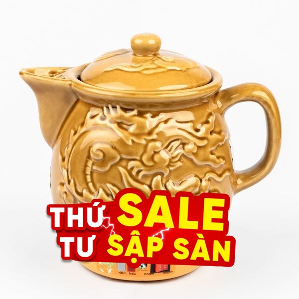 Siêu sắc thuốc điện Seika 3.2 lít SKS 368 Vàng